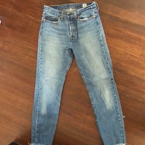 Levi’s size 27 white oak straight leg denim